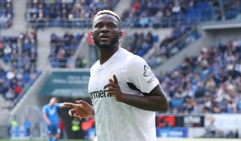 Victor Boniface Nets Brace in Leverkusen’s Drubbing of Hoffenheim as Forest Without Awoniyi Shocks Liverpool